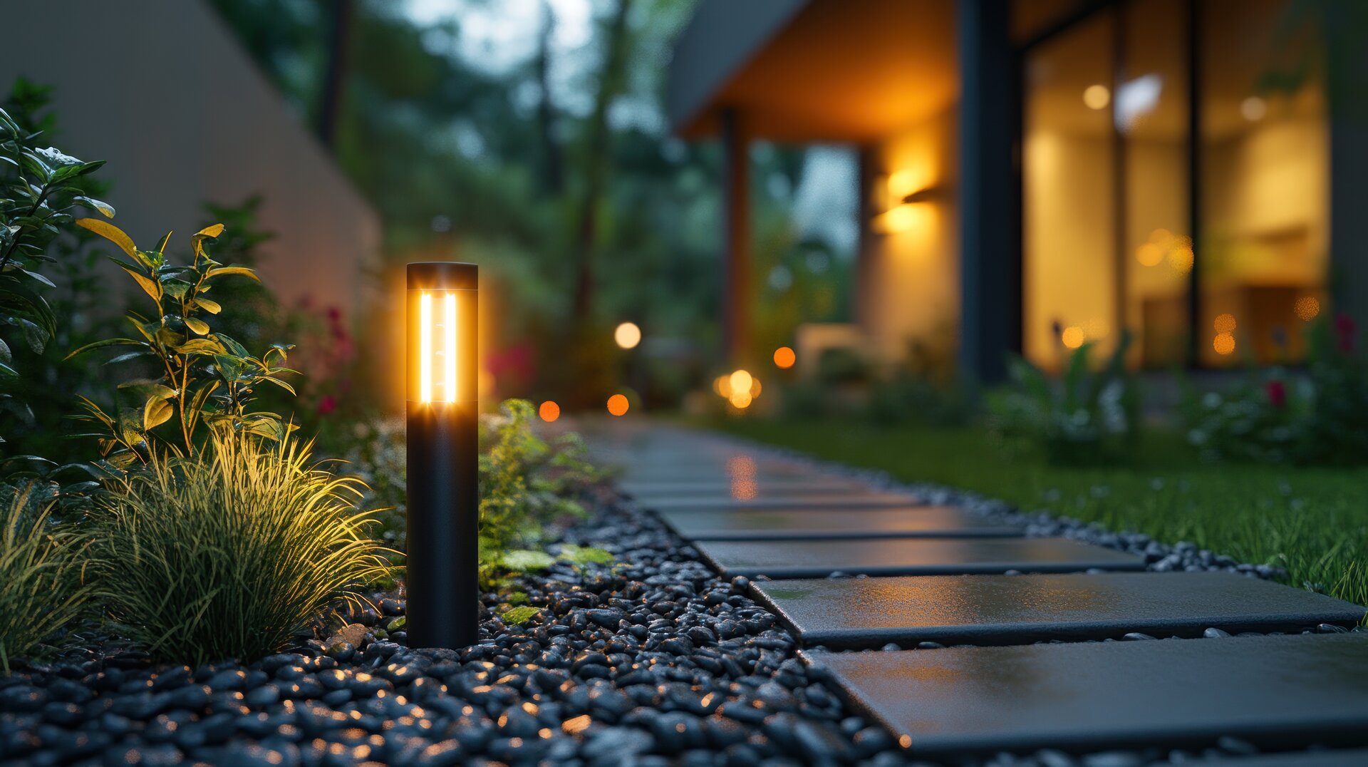 Landscape lighting design in Eagan