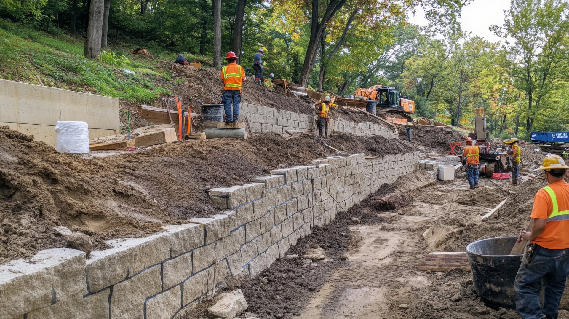 Decorative retaining wall in Prior Lake